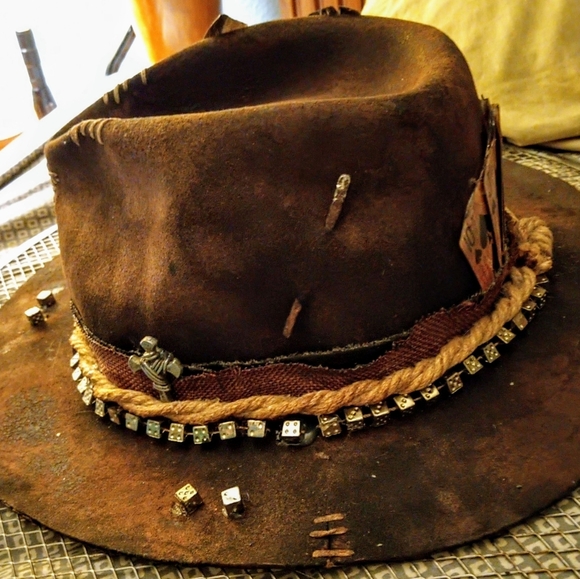 Scala Other Vintage Custom Distressed Fedora Hand Made Poshmark